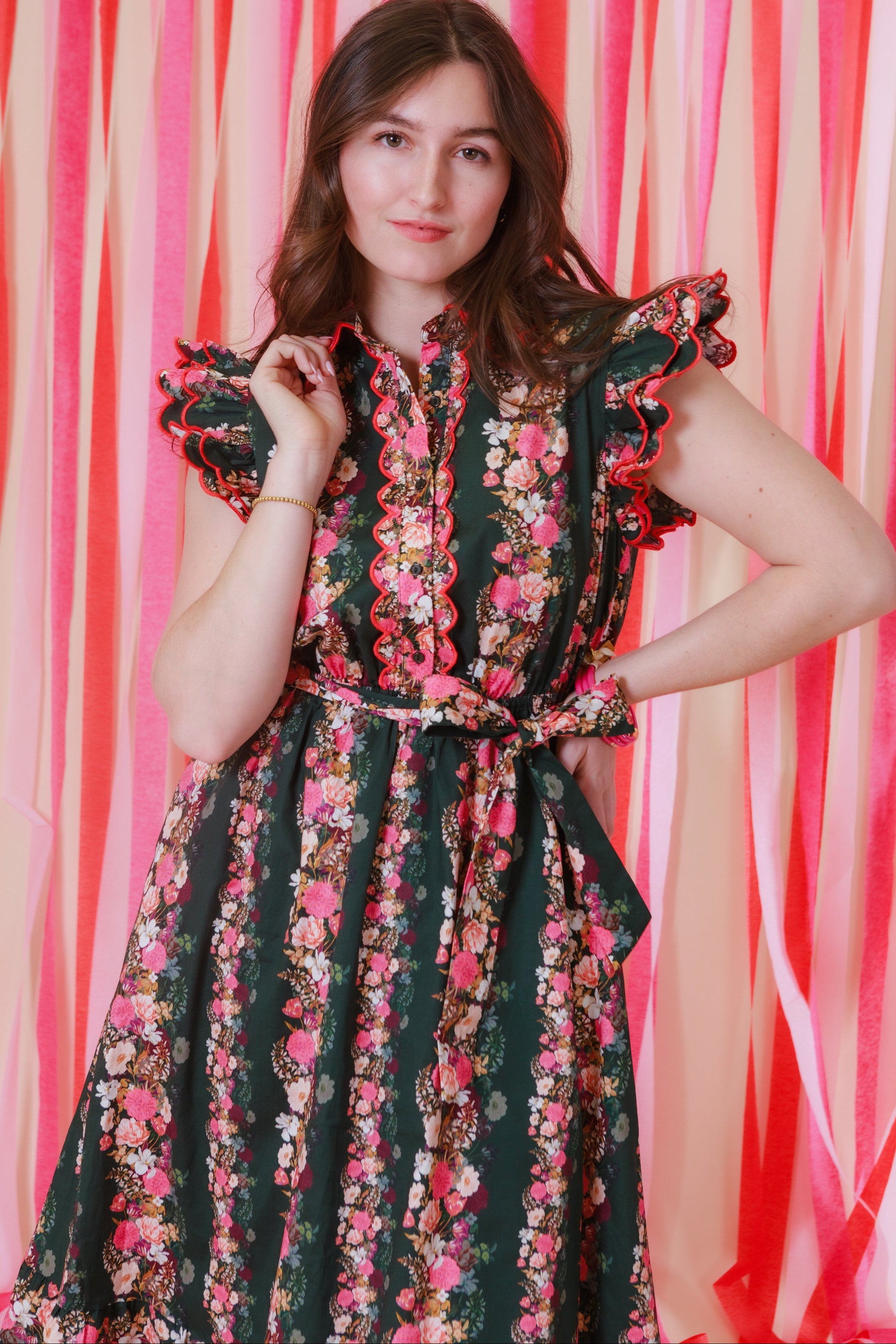 The Avery Floral Midi Dress