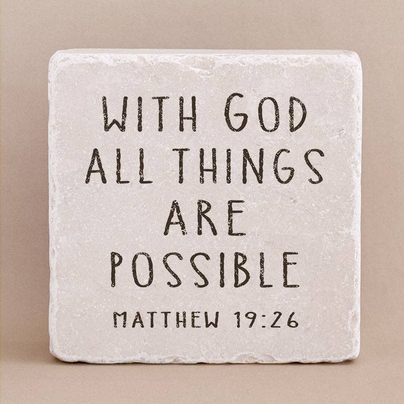 Twelve Stone Art - 505 | Matthew 19:26 - Small