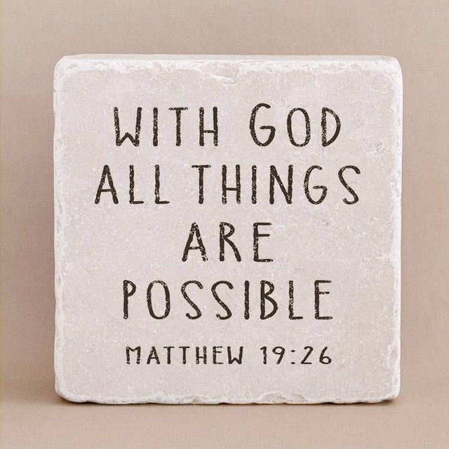 Twelve Stone Art - 505 | Matthew 19:26 - Small