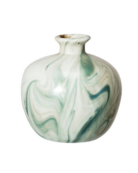 Creative Co-Op | Stoneware Vases with Marbled Design