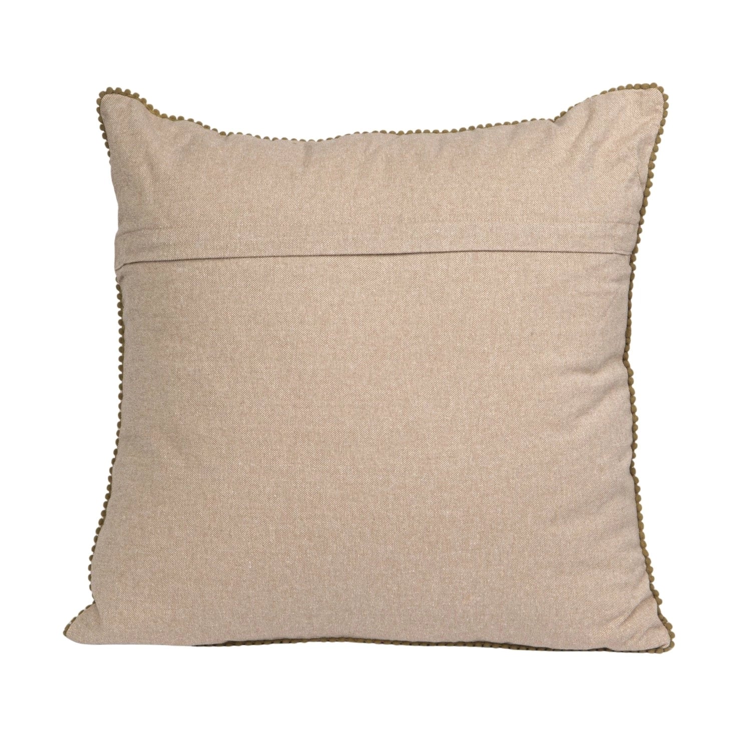 20" Square Cotton Blend Velvet Printed Pillow