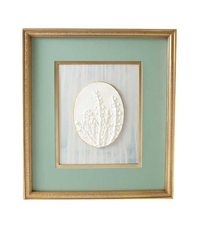 Creative Co-Op | Embossed Resin Botanicals with Gold Finish