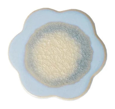 Creative Co-Op | Stoneware Crackle Glaze Flower Shaped Trivet
