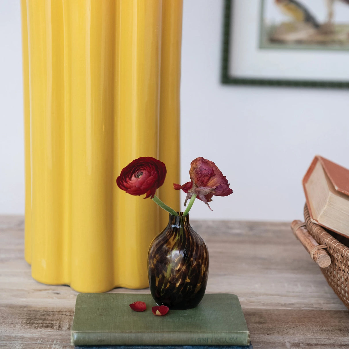 Tortoise Glass Vase