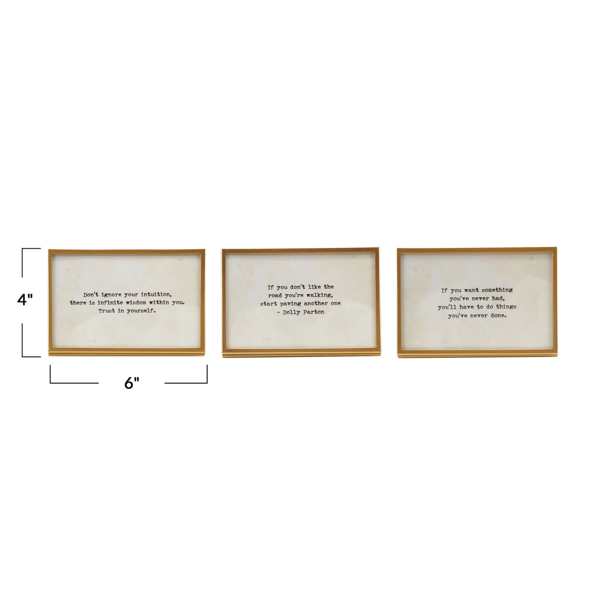 Inspirational Gold Sayings - 3 Styles