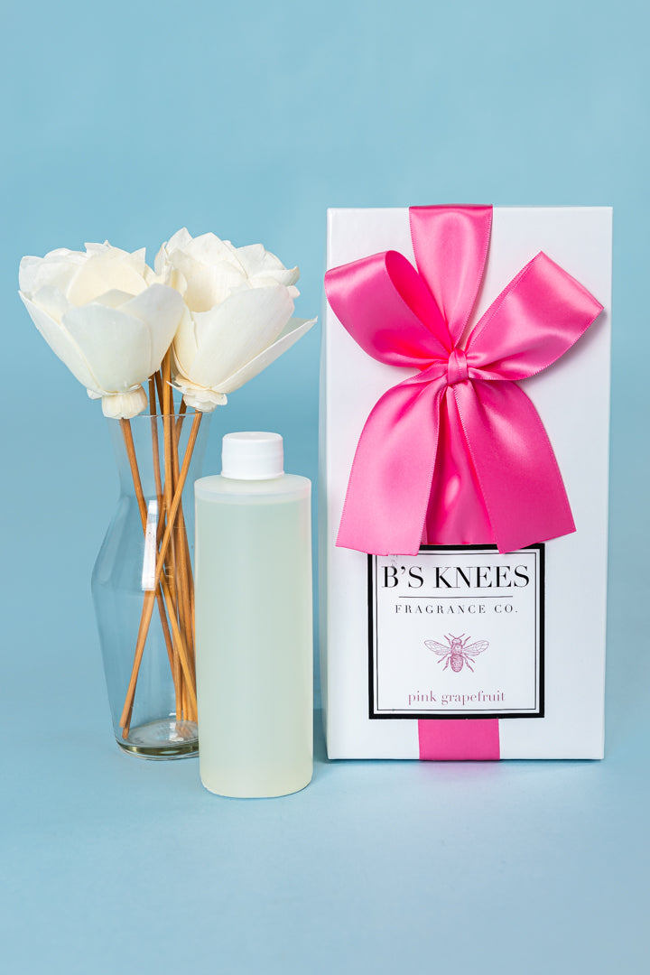B's Knees | Pink Grapefruit Classic Natural Reed Diffuser