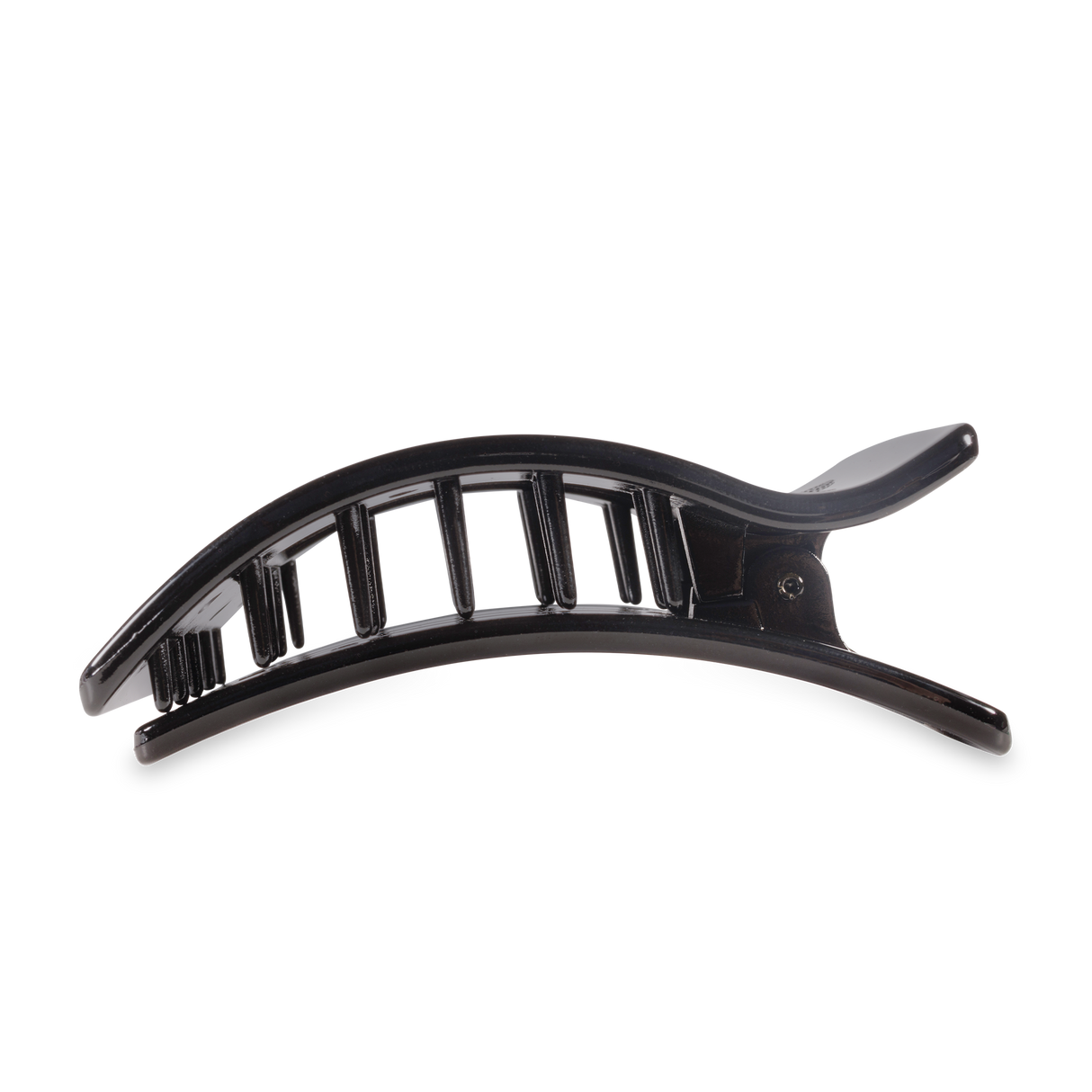 Teleties | Flat Rectangle Hair Clip | Large | Jet Black