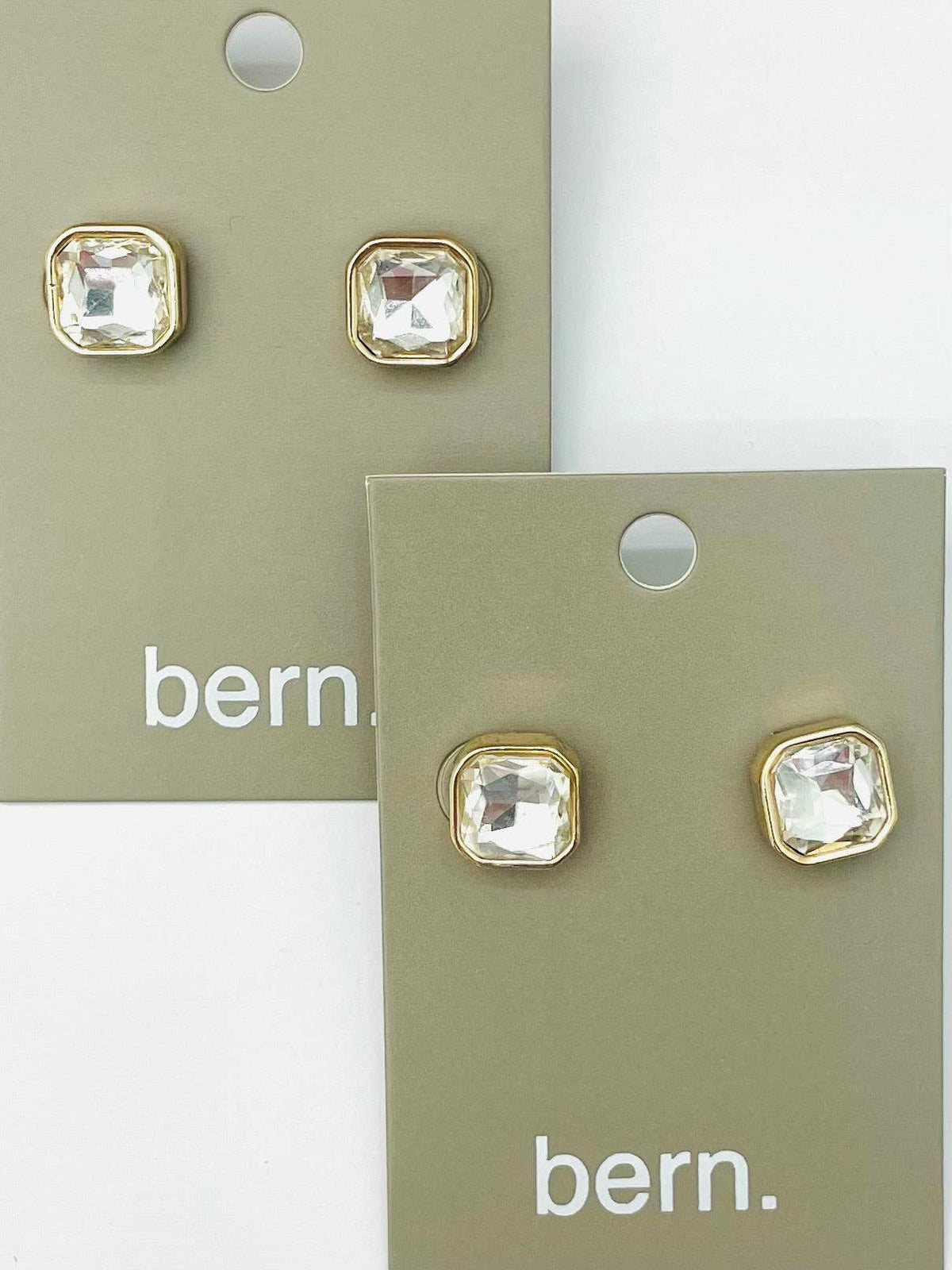 Two Forty Two | CHIC | Simple Elegance Stud - Gold/Clear CZ