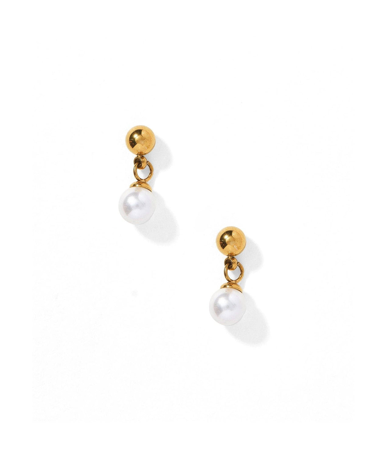 LINNY CO | Screwback Stud Earrings - Millie Pearl Gold