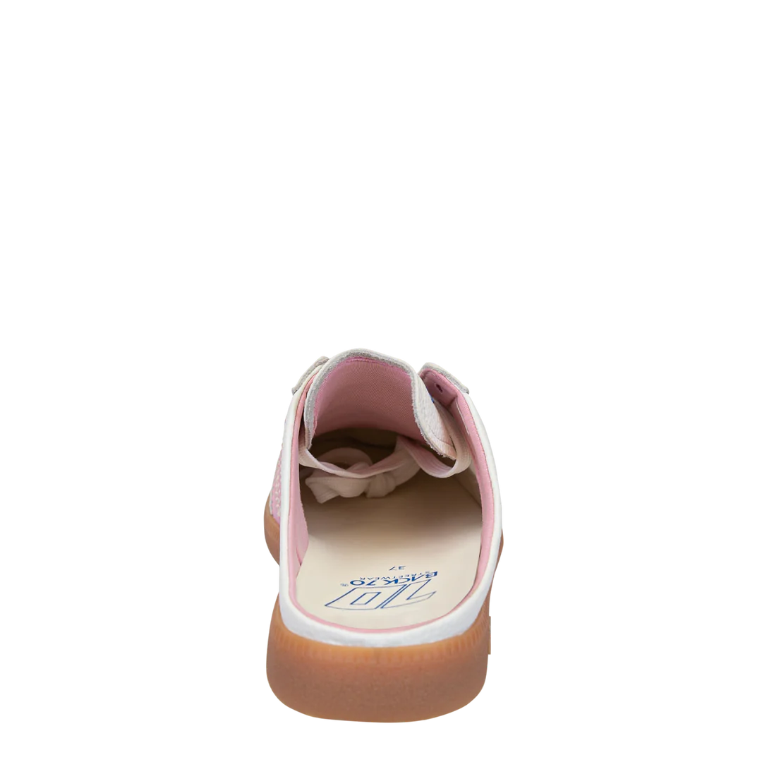 Back 70 | Easter Backless Sneakers in White Pink
