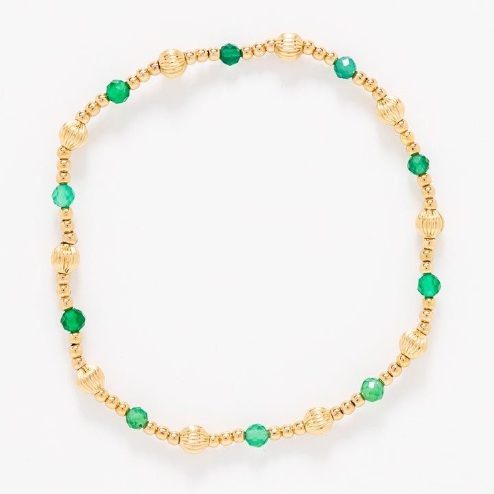 Enewton | Dignity Sincerity Pattern 4mm Bead Bracelet - Green Onyx