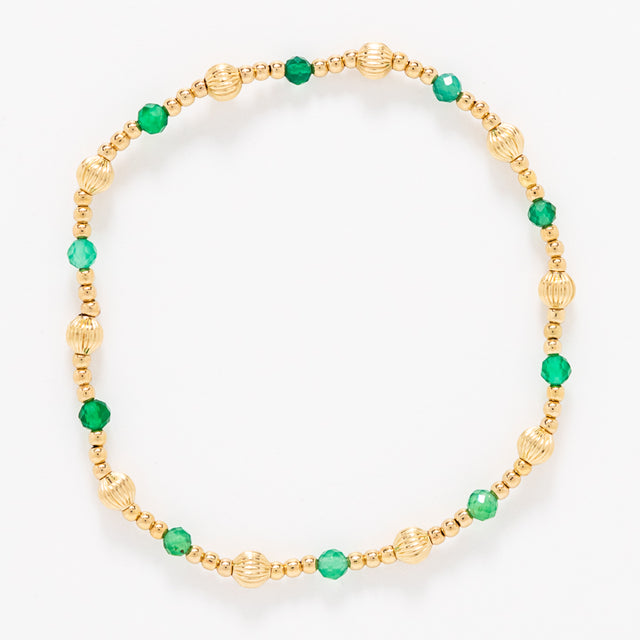 Enewton | Dignity Sincerity Pattern 4mm Bead Bracelet - Green Onyx