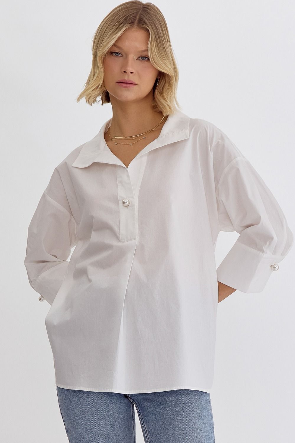 The Classic Pearl Blouse