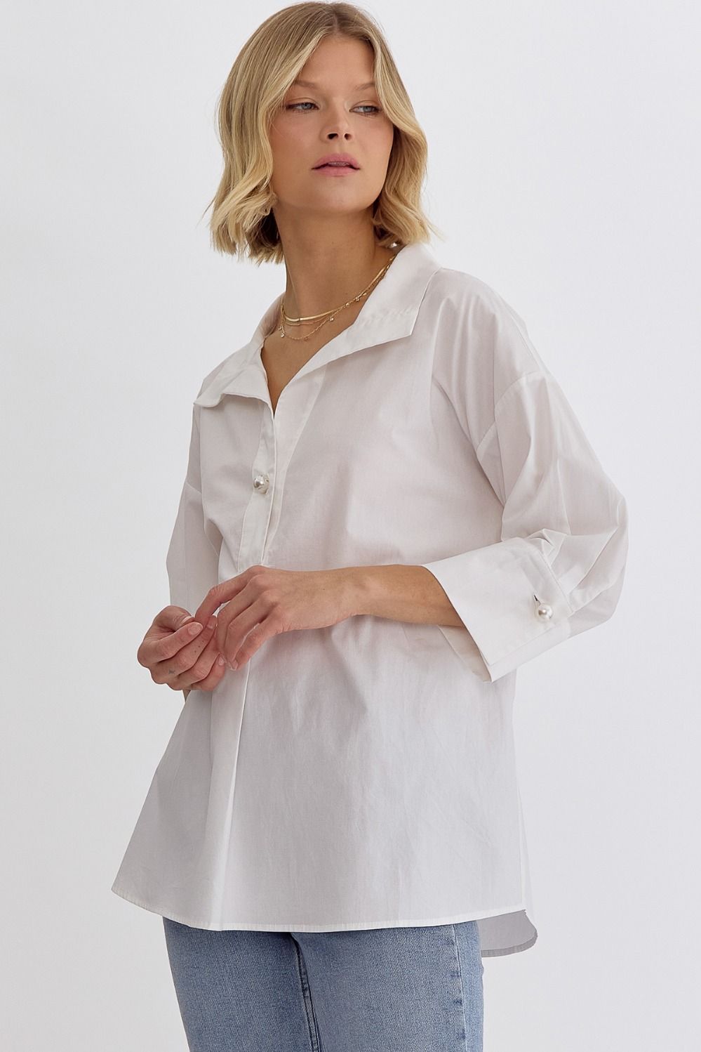 The Classic Pearl Blouse