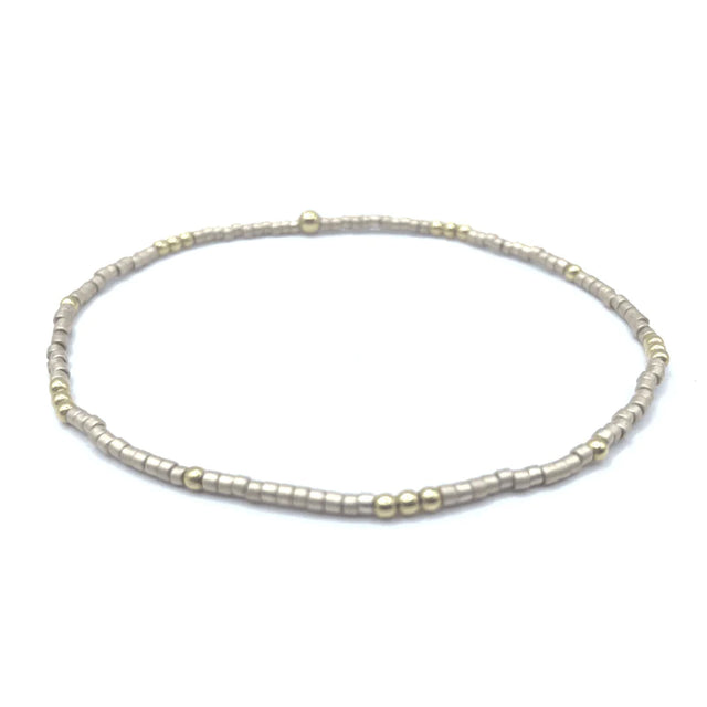 Erin Gray | 2MM Newport Champagne And Gold Filled Bracelet