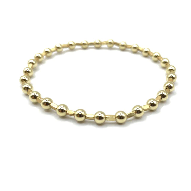 Erin Gray | 4MM Color Crush Harbor Gold Filled Bead Bracelet