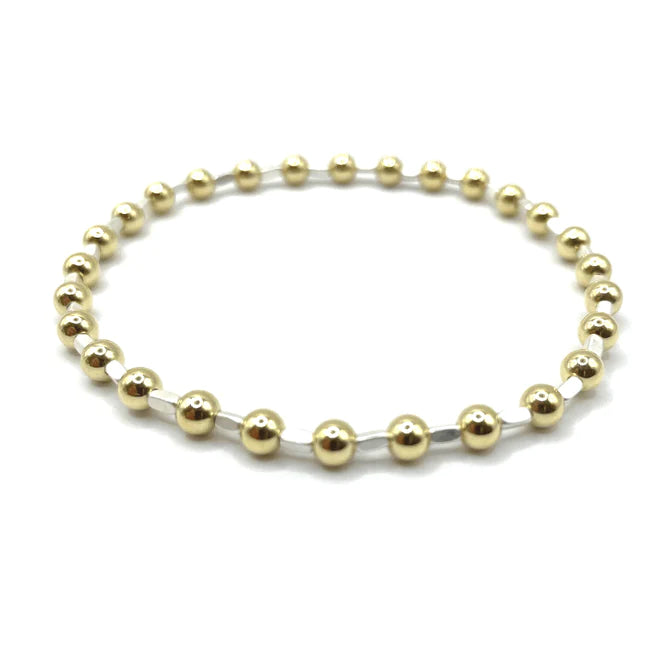 Erin Gray | 4MM Color Crush Harbor Gold Filled Bead Bracelet