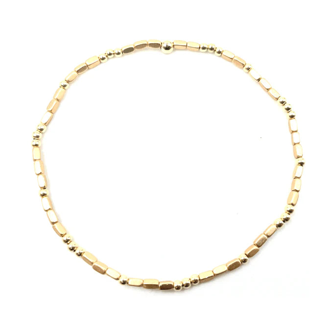 Erin Gray | 2MM Harbor Gold And Gold Filled Bead Bracelet