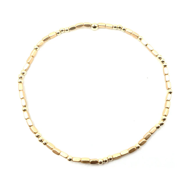 Erin Gray | 2MM Harbor Gold And Gold Filled Bead Bracelet