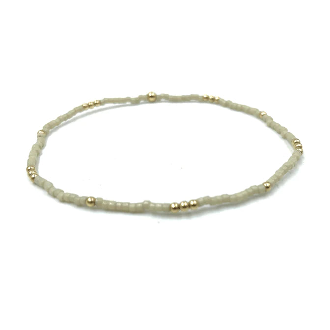 Erin Gray | 2MM Newport Oyster And Gold Filled Bead Bracelet