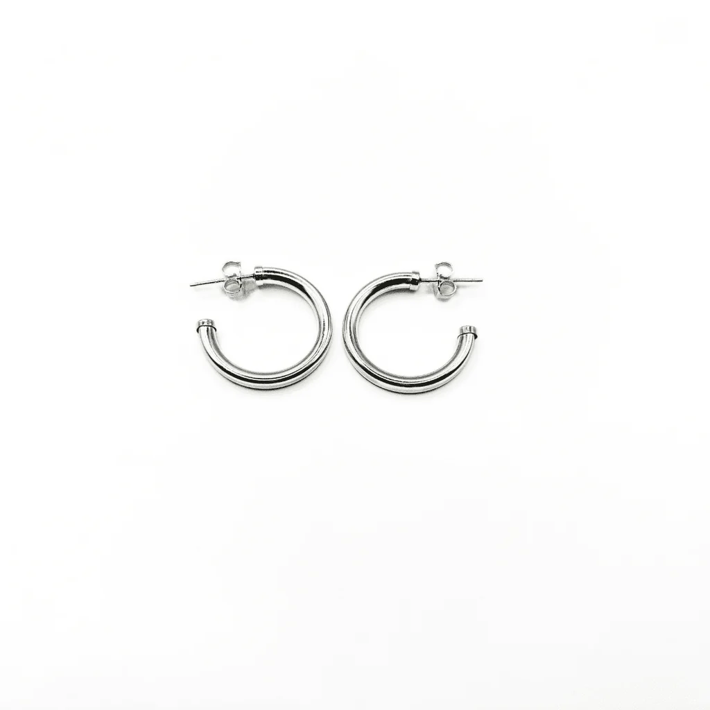 Erin Gray | Paris Sterling Silver Post Hoops- 20 mm