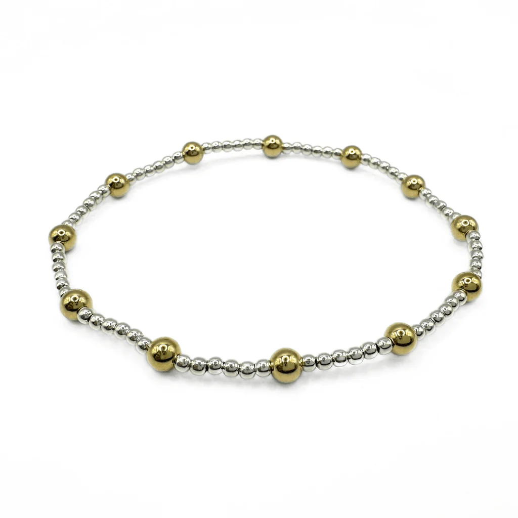 Erin Gray | The Malibu Mix Collection 14k Gold-Filled and Sterling Beaded Bracelet