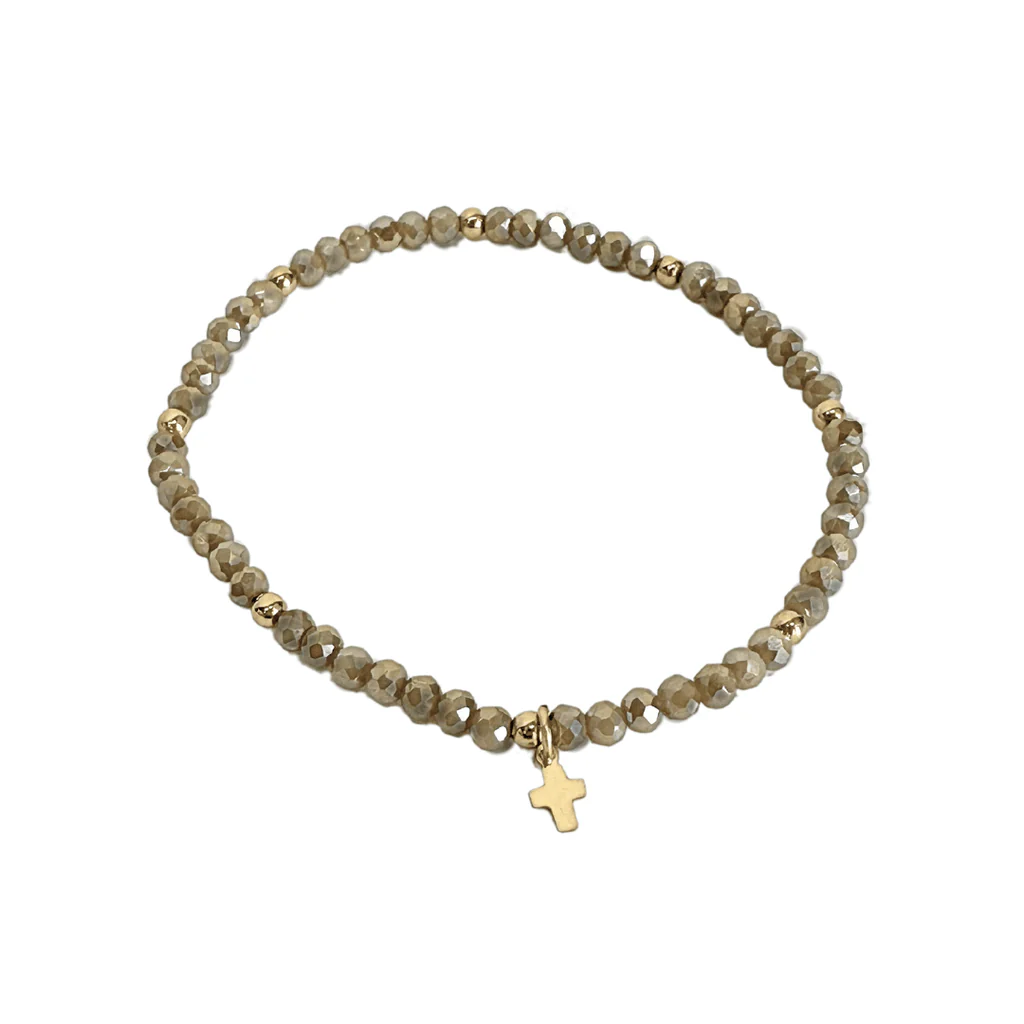 Erin Gray | Luxe Cross Bracelet in Champagne