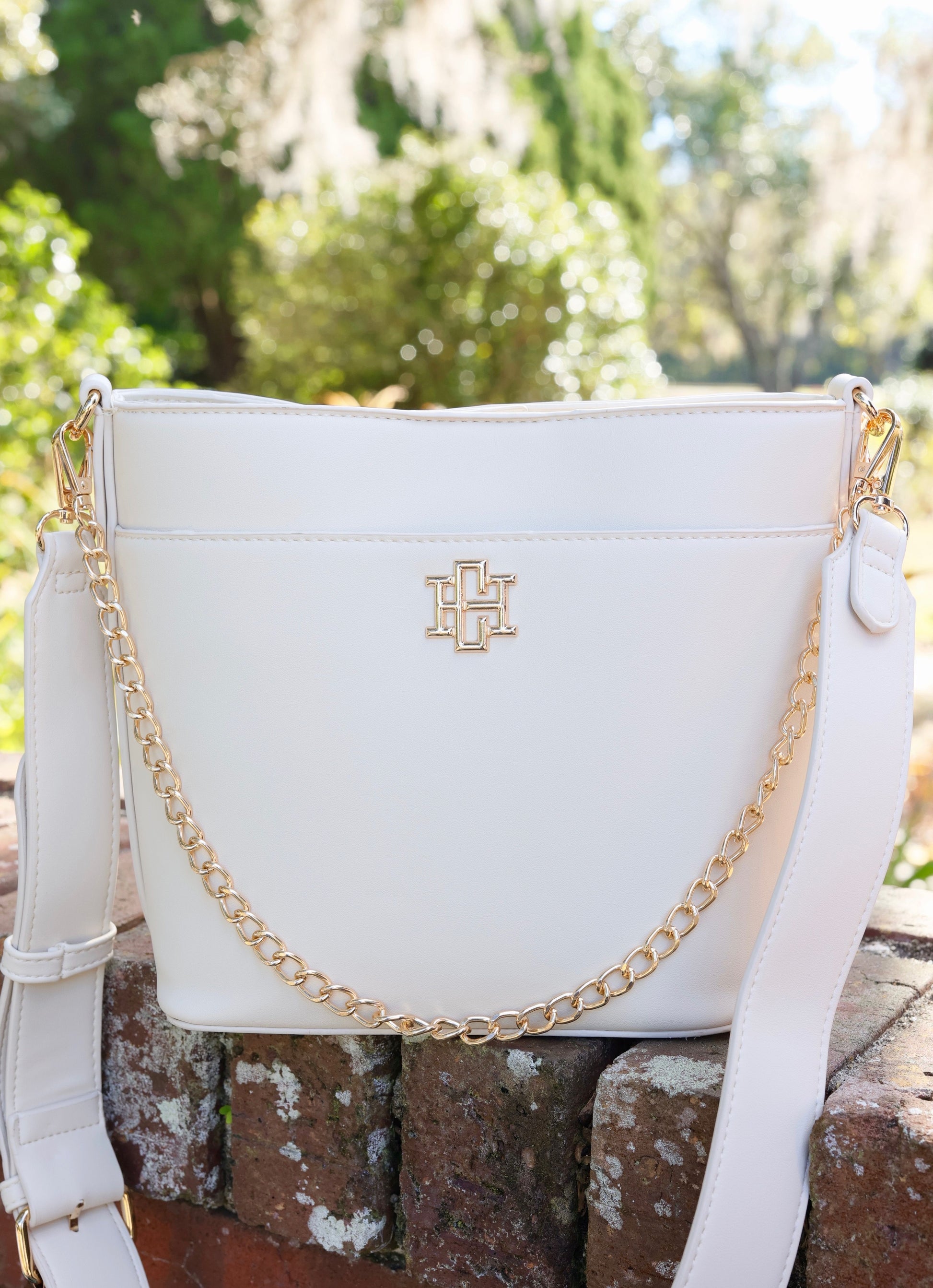 Caroline Hill | Brielle Bucket Bag - Cream