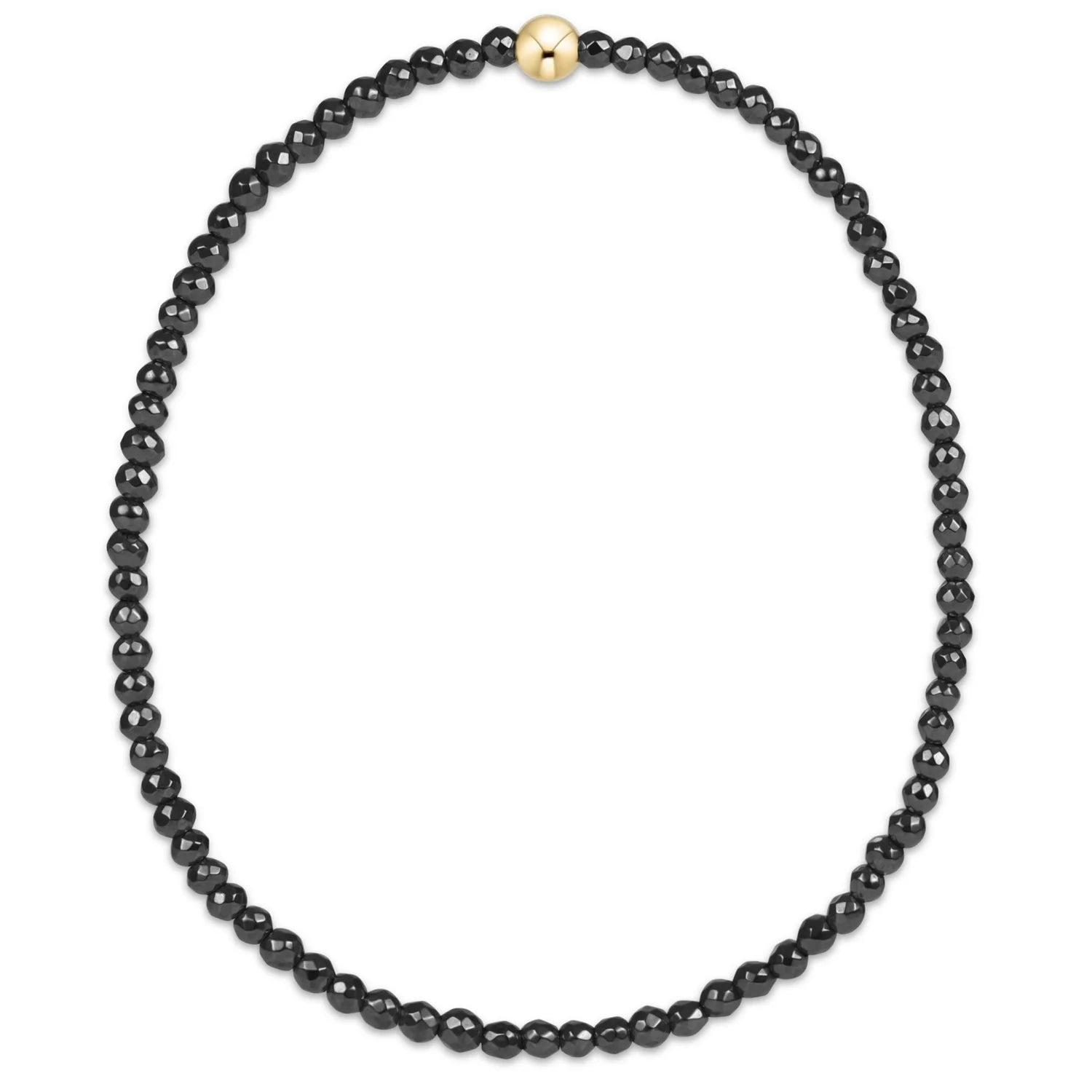 Enewton | Faceted Hematite 2mm Bead Bracelet