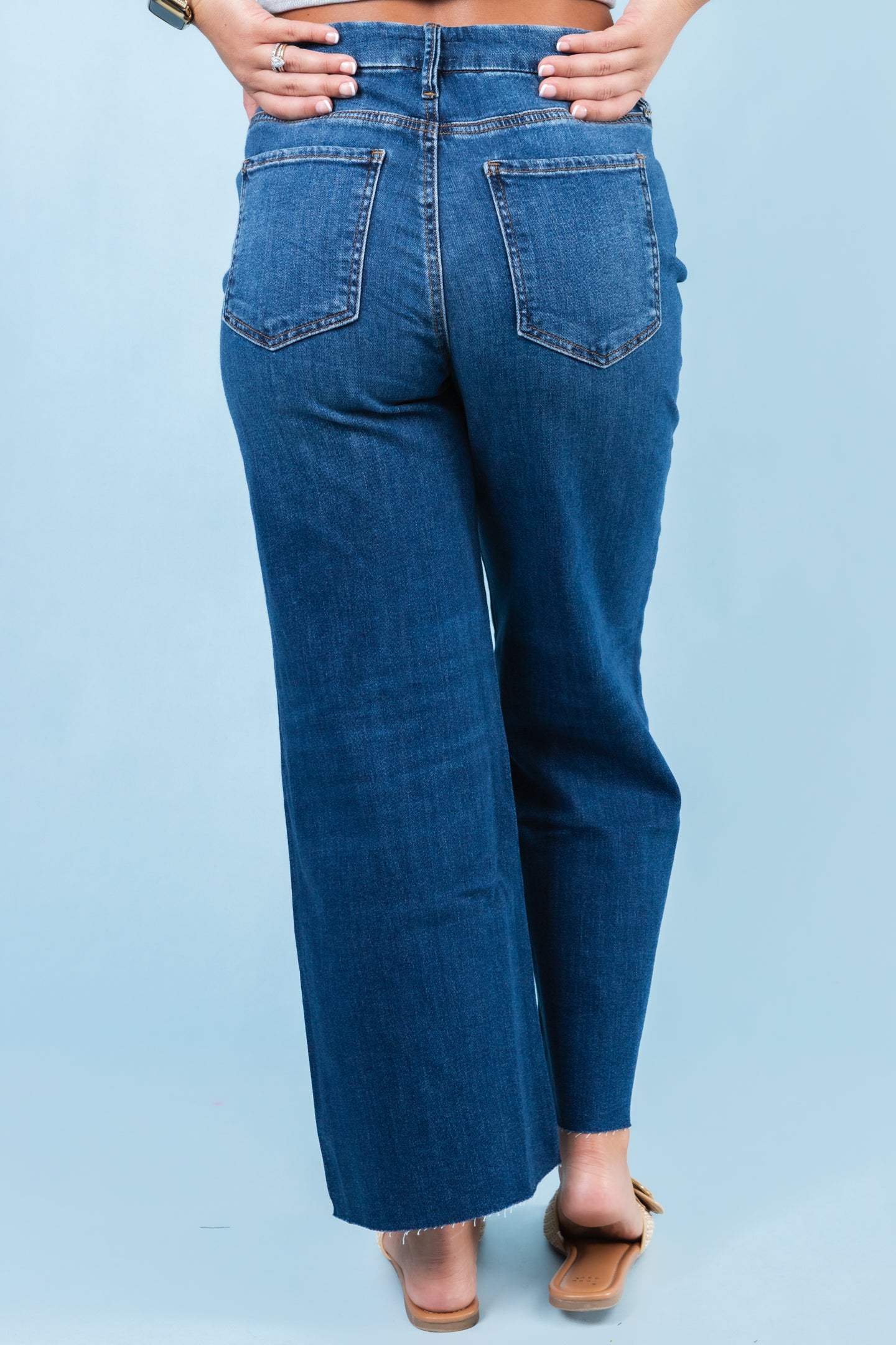 Kut from the Kloth | Meg High Rise Wide Leg with Raw Hem