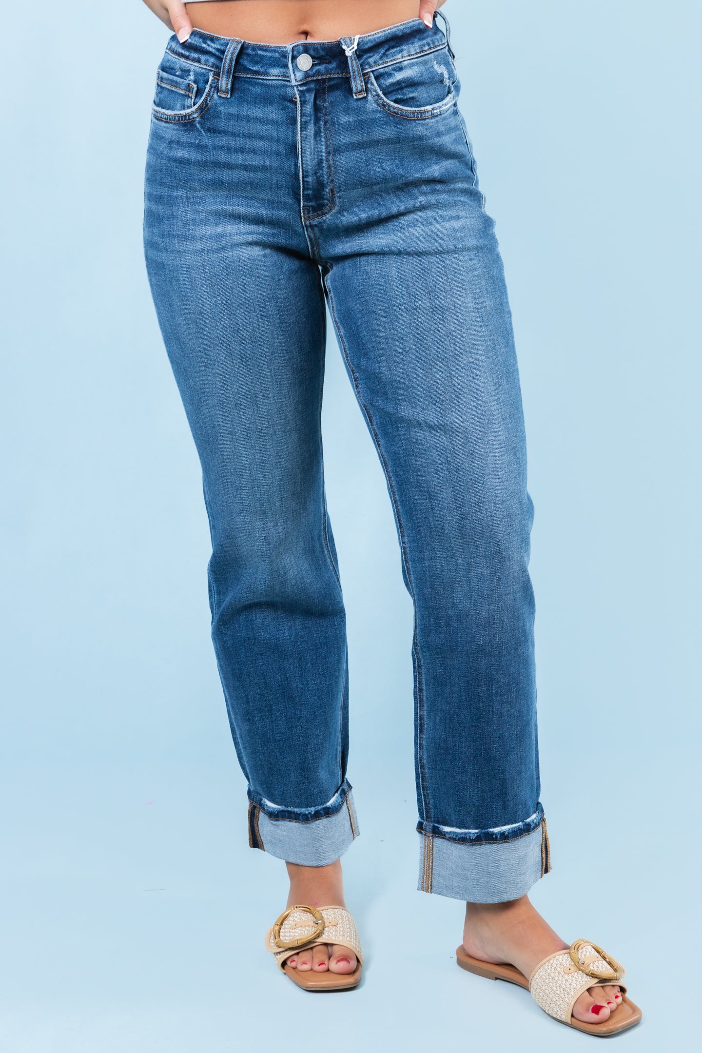Vervet | Victoria High Rise Stretch Straight Jean