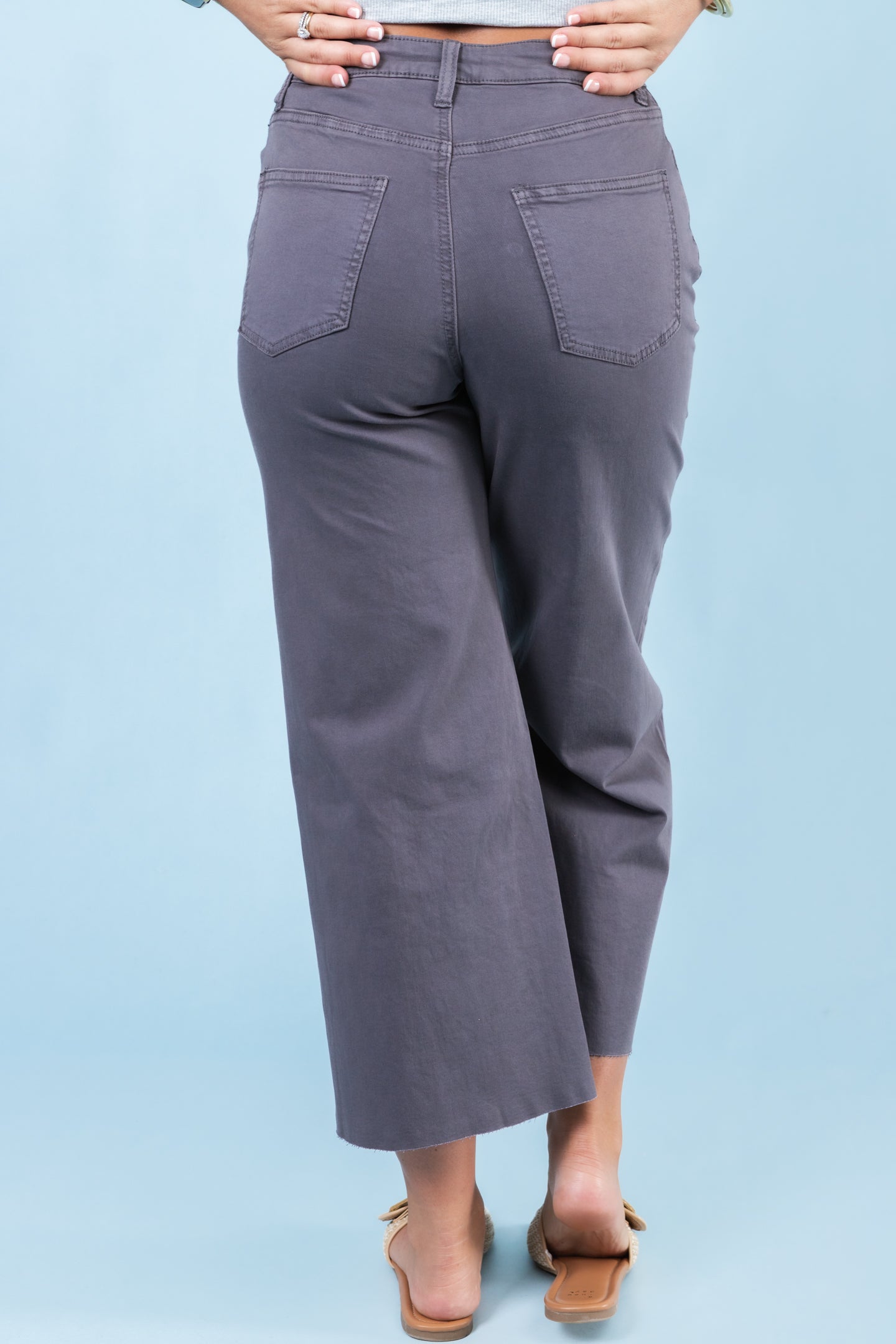 Twill Bell Bottom Pants