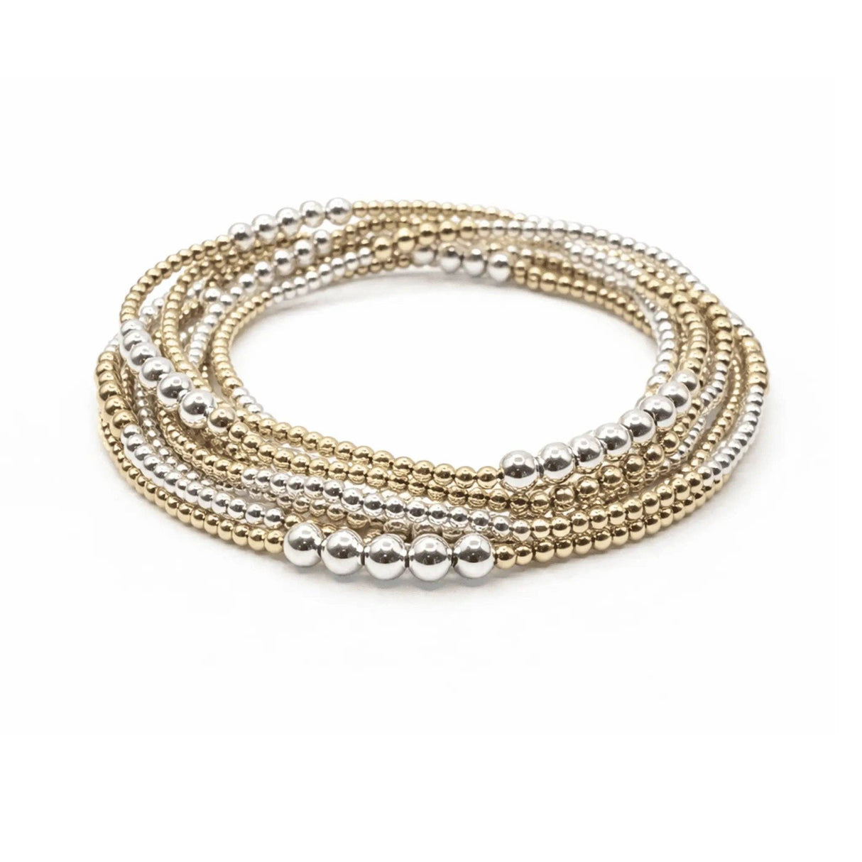 Erin Gray | The Hamptons Mixed Metal 2x4 Beaded Bracelet