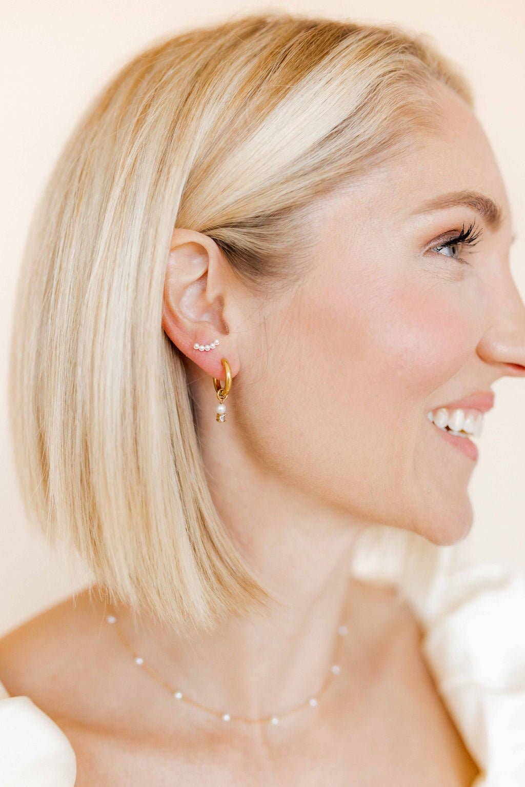 LINNY CO | Huggie Charm Earrings - Jo Gold