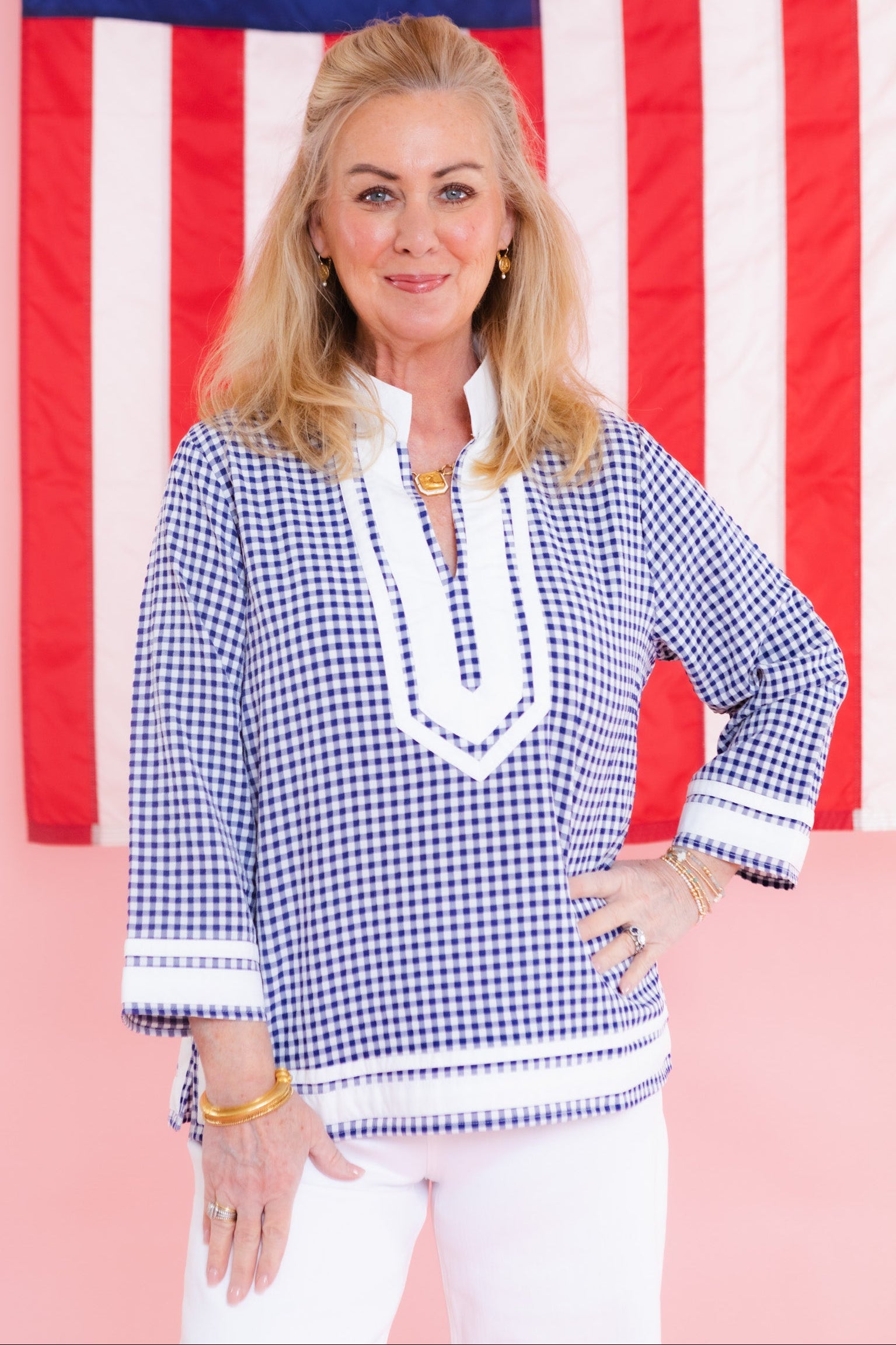 The Timeless Lane Gingham Top