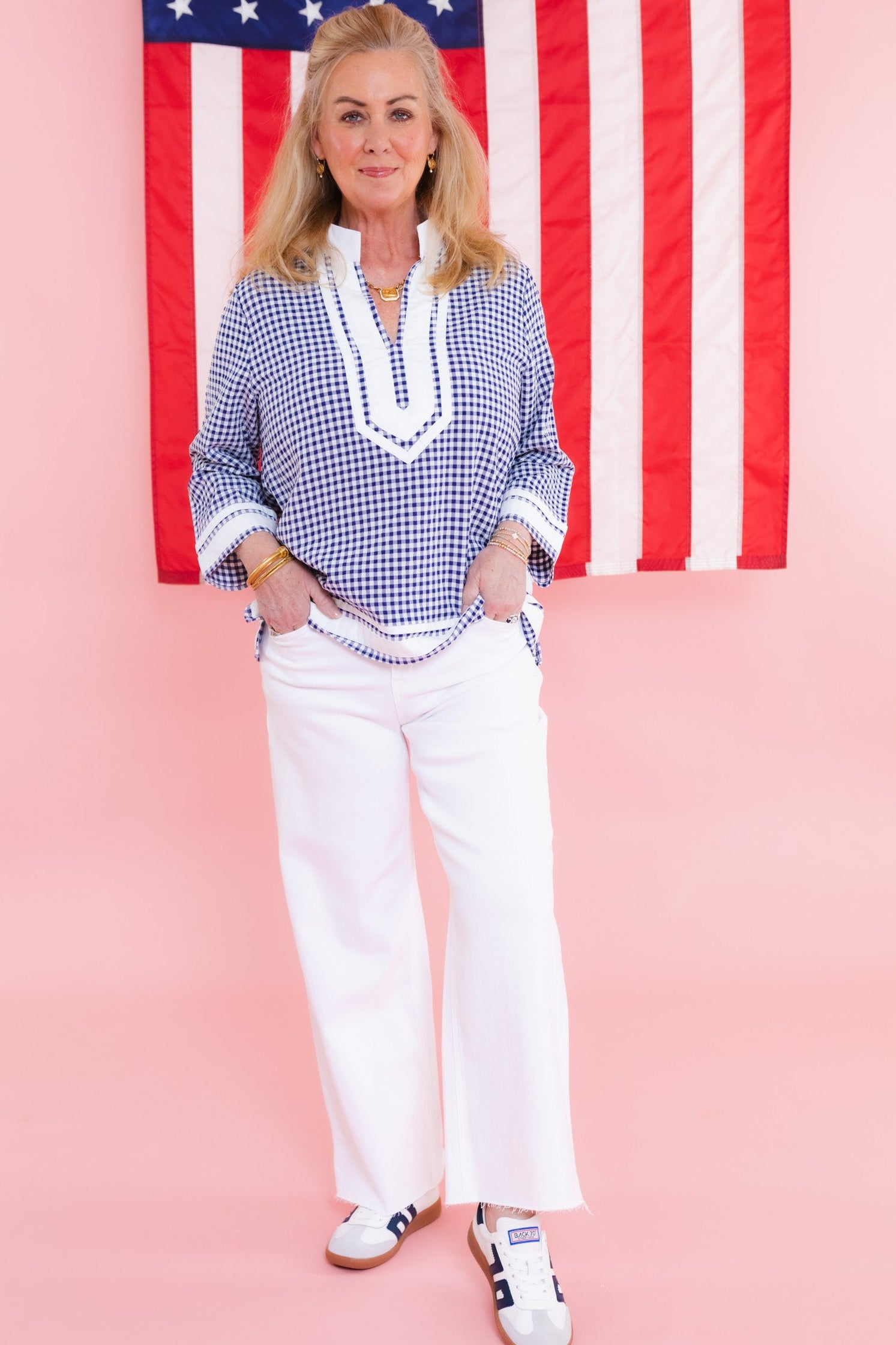 The Timeless Lane Gingham Top