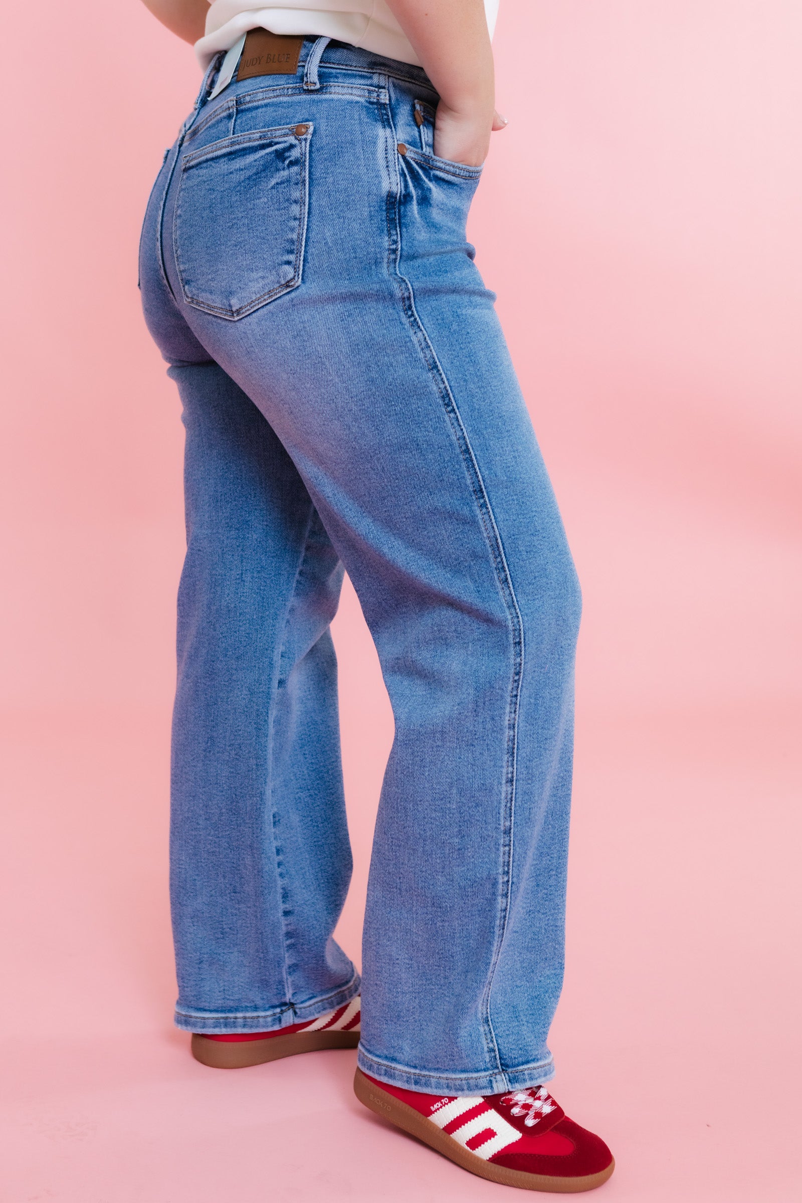 Judy Blue | Mr. Petite Tummy Control Vintage Wash Straight