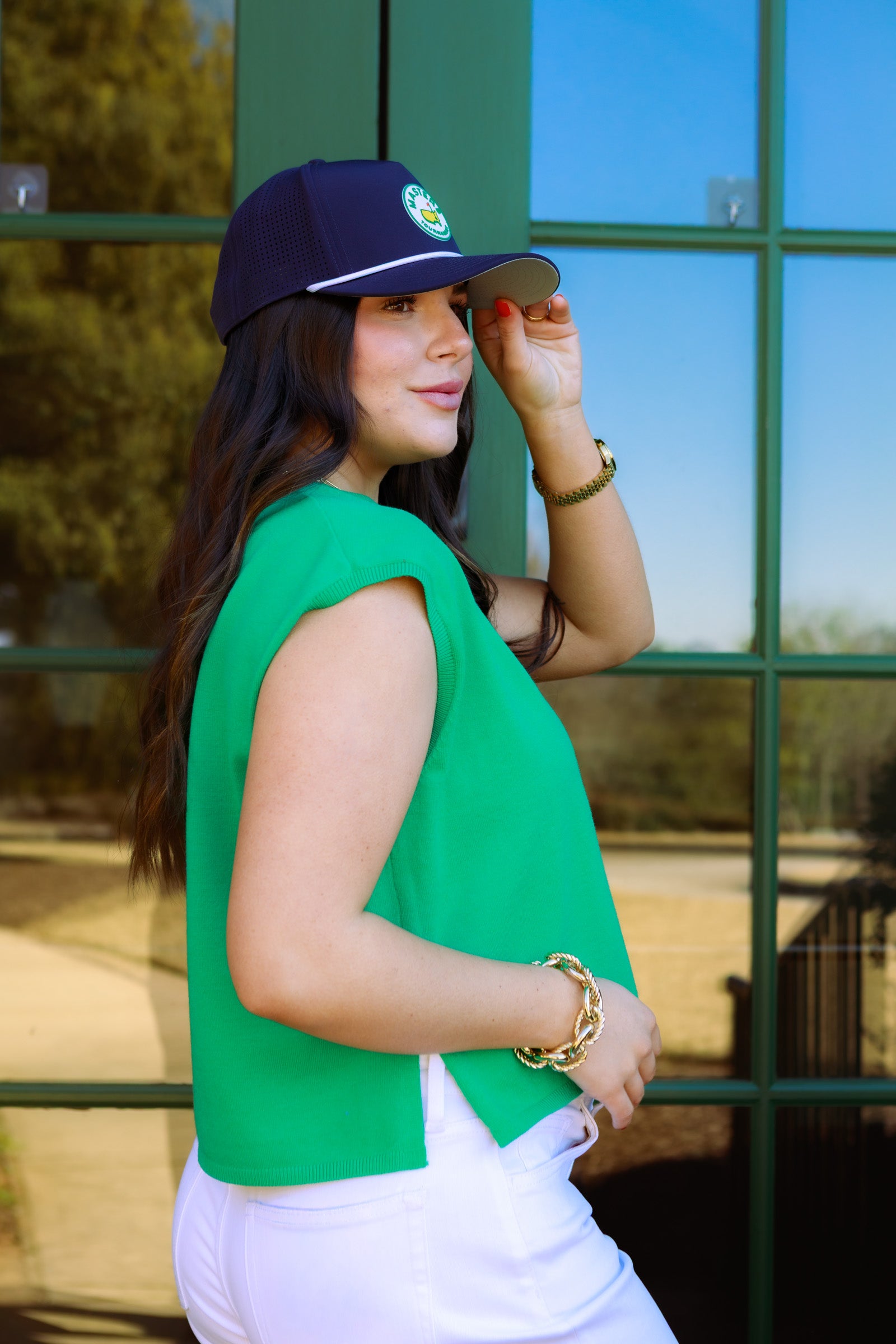 Ribbed V-Neck Knit Essential Top