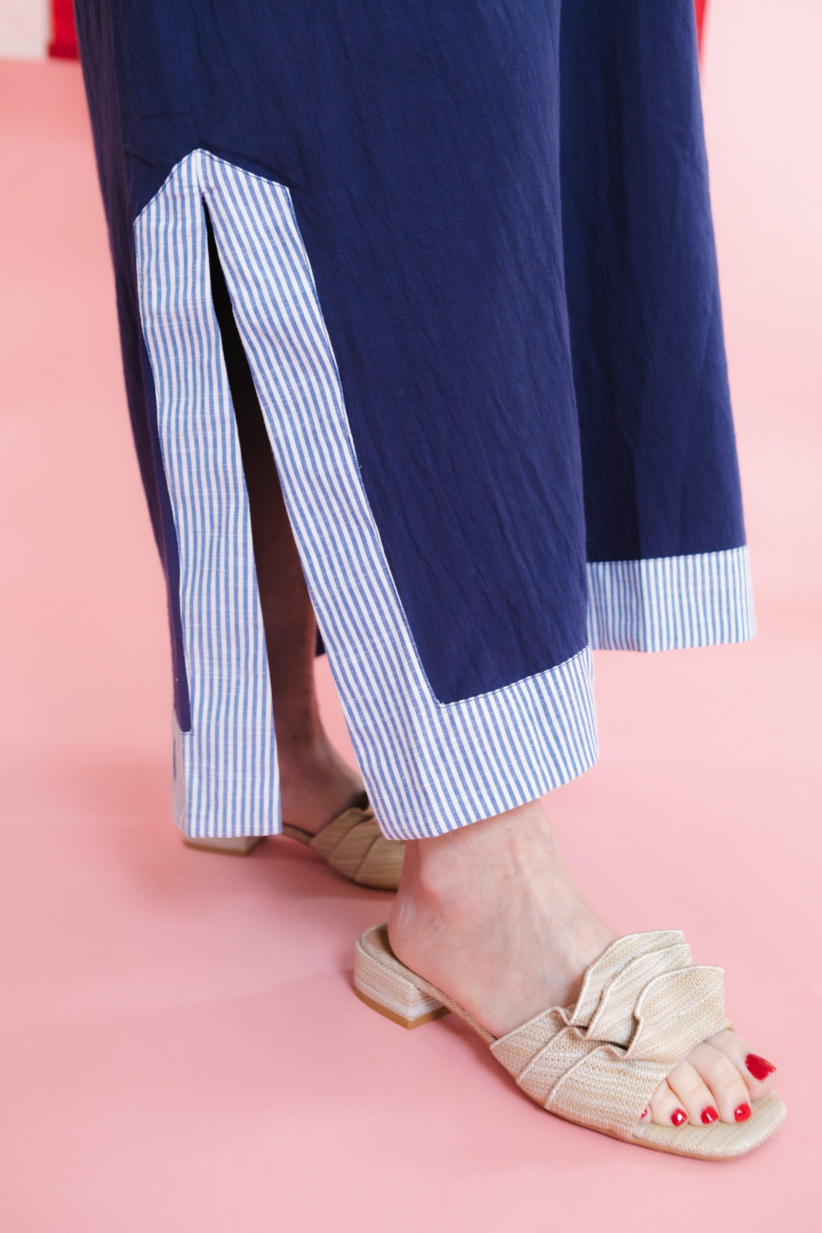 Embroidered Midi Dress