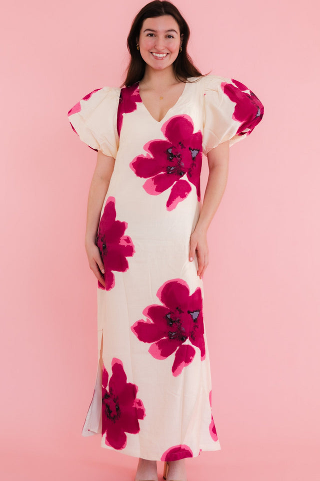 The Scarlet Bloom Maxi Dress