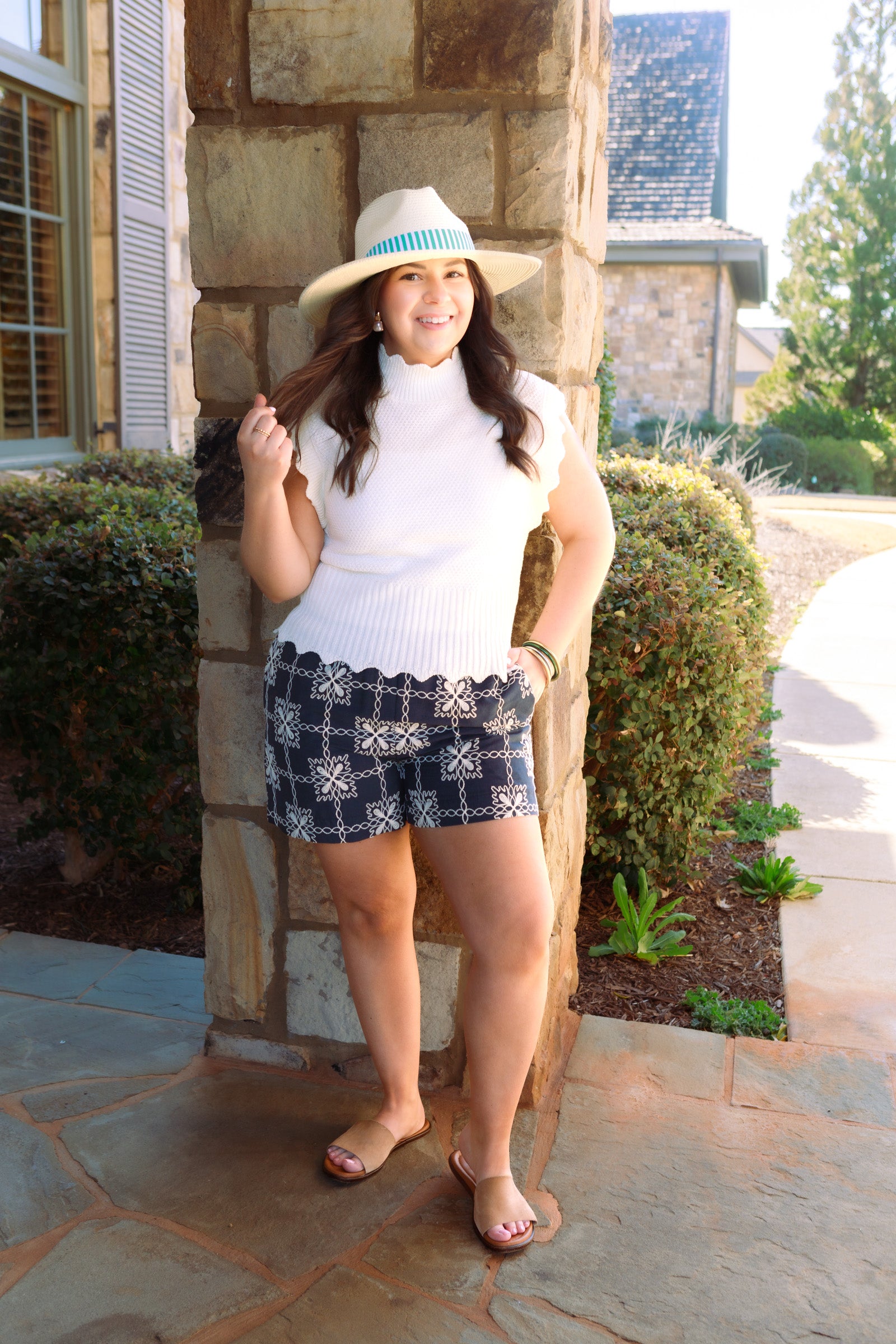 The Luna Scalloped Knit Top
