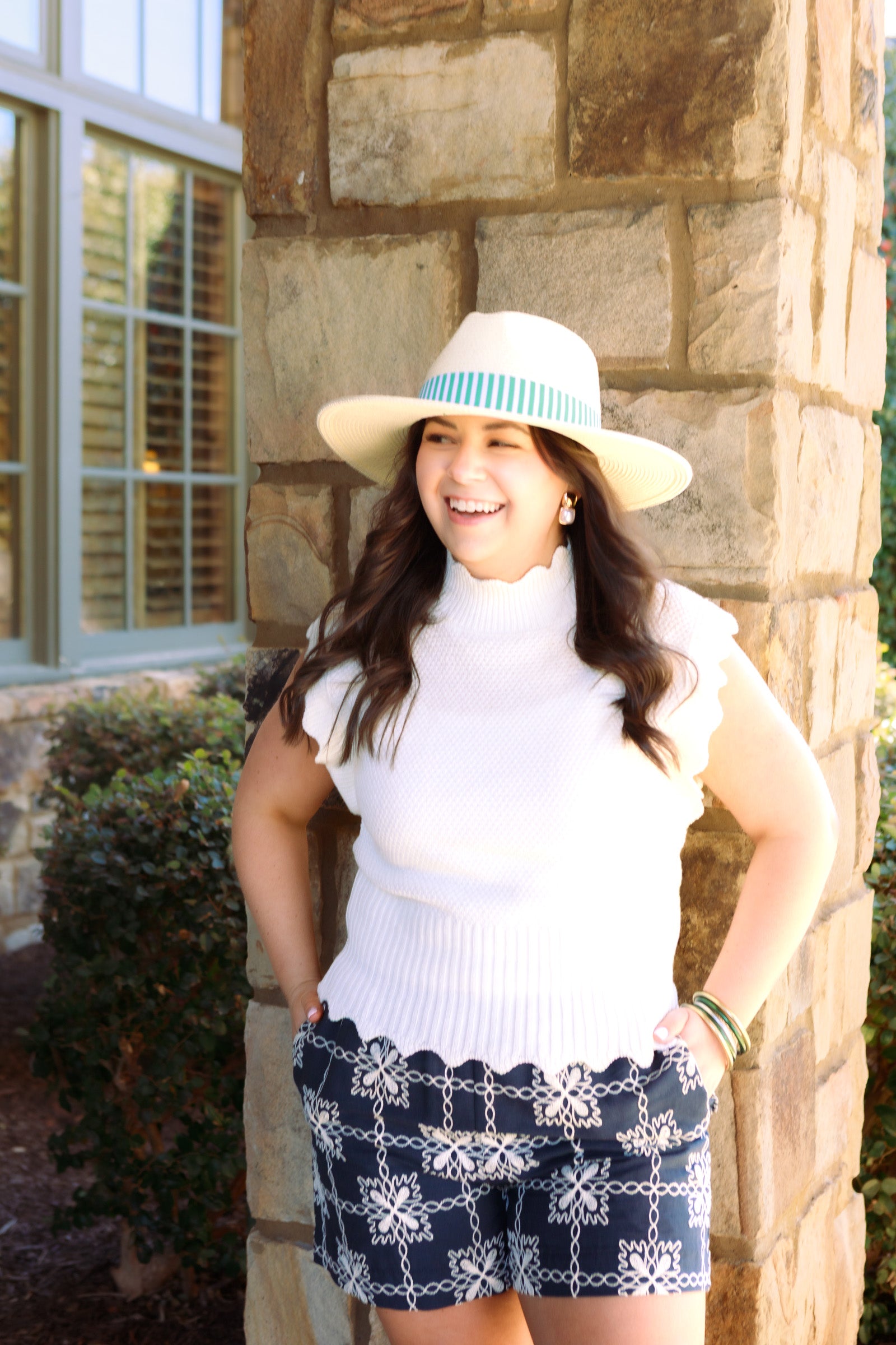 The Luna Scalloped Knit Top