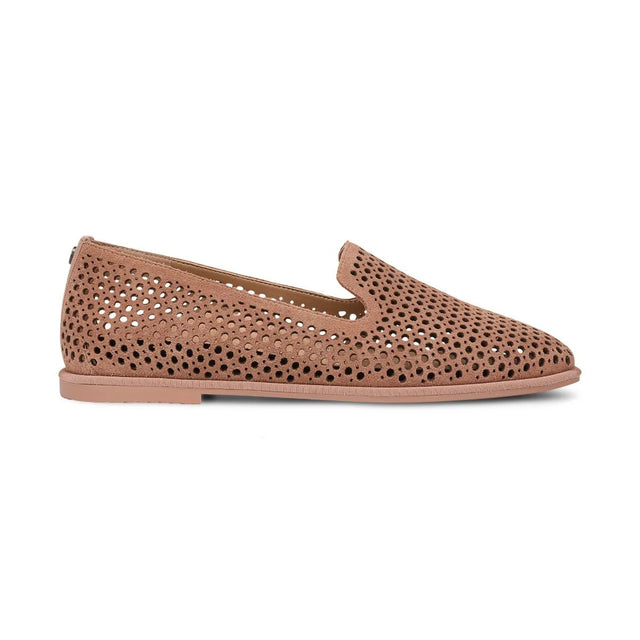 Vionic | Willa 2.0 Perf Slip on Flat in Mocha Mousse Suede