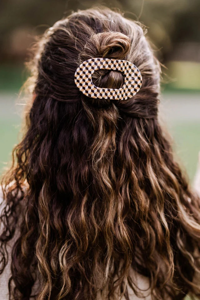 Teleties | Gone Glamping Small Flat Round Clip