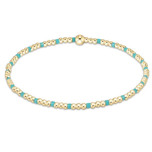 Enewton | Hope Sincerity Pattern 2mm Bead Bracelet - Turquoise