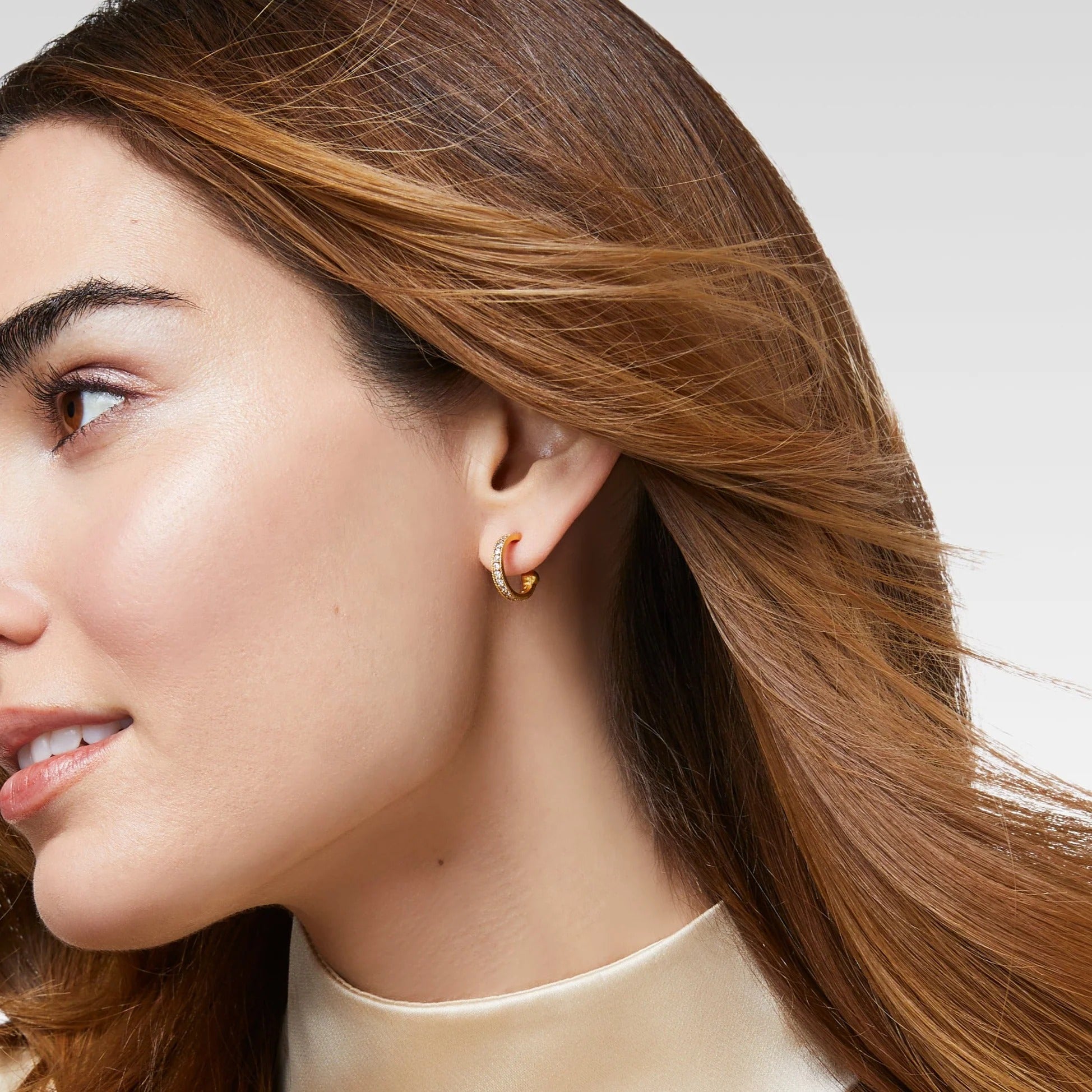 Julie Vos | Odette Statement Hoop & Charm Earring