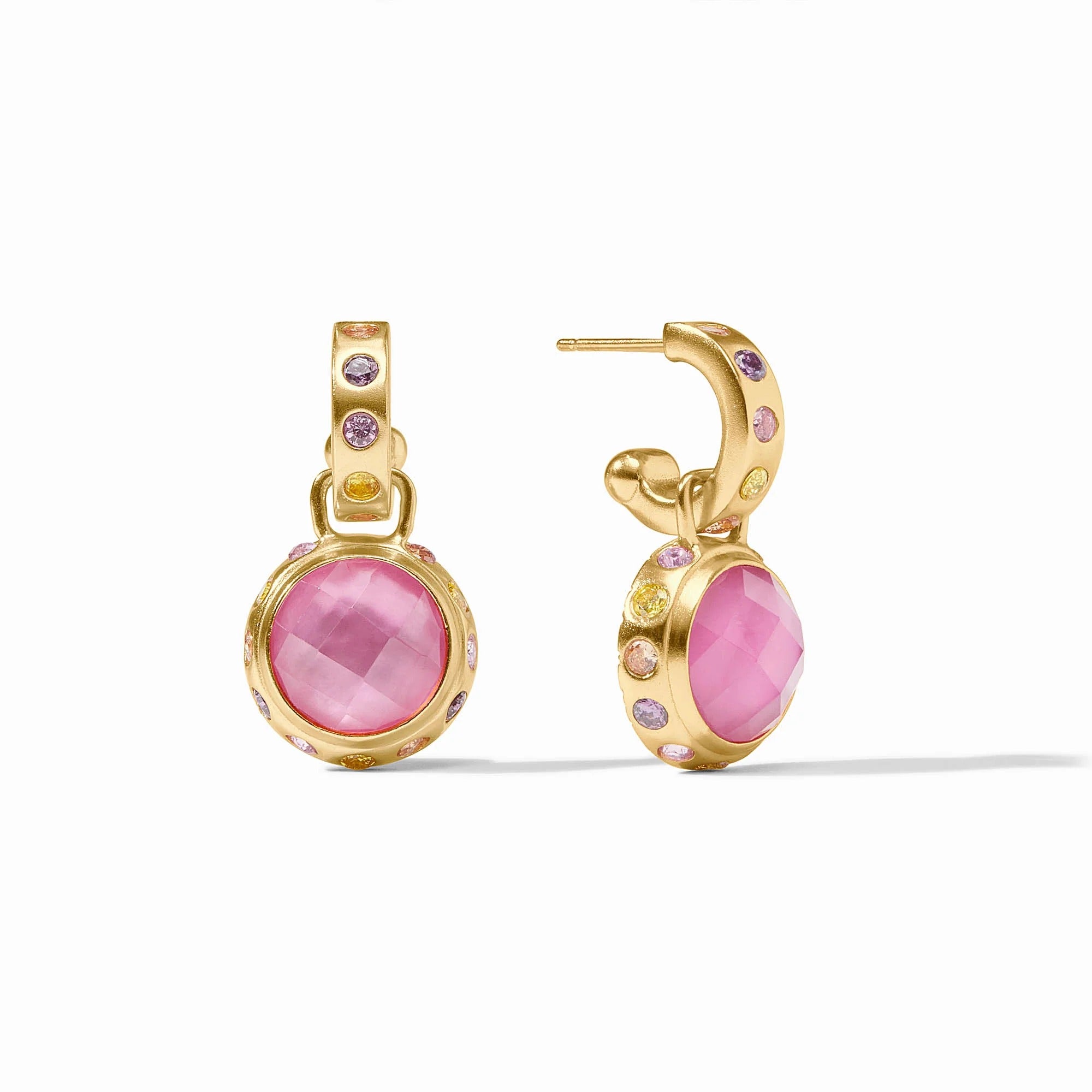 Julie Vos | Rainbow Hoop & Charm Earring