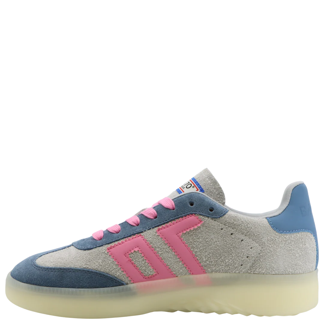 Back 70 | Boston LS Sneakers in Grey Jeans Pink
