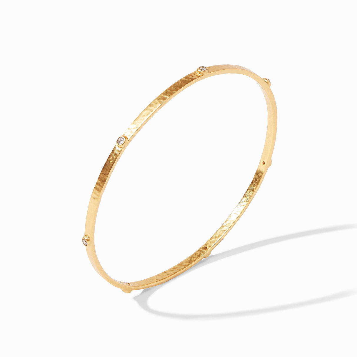 Julie Vos | Crescent Stone Bangle Gold