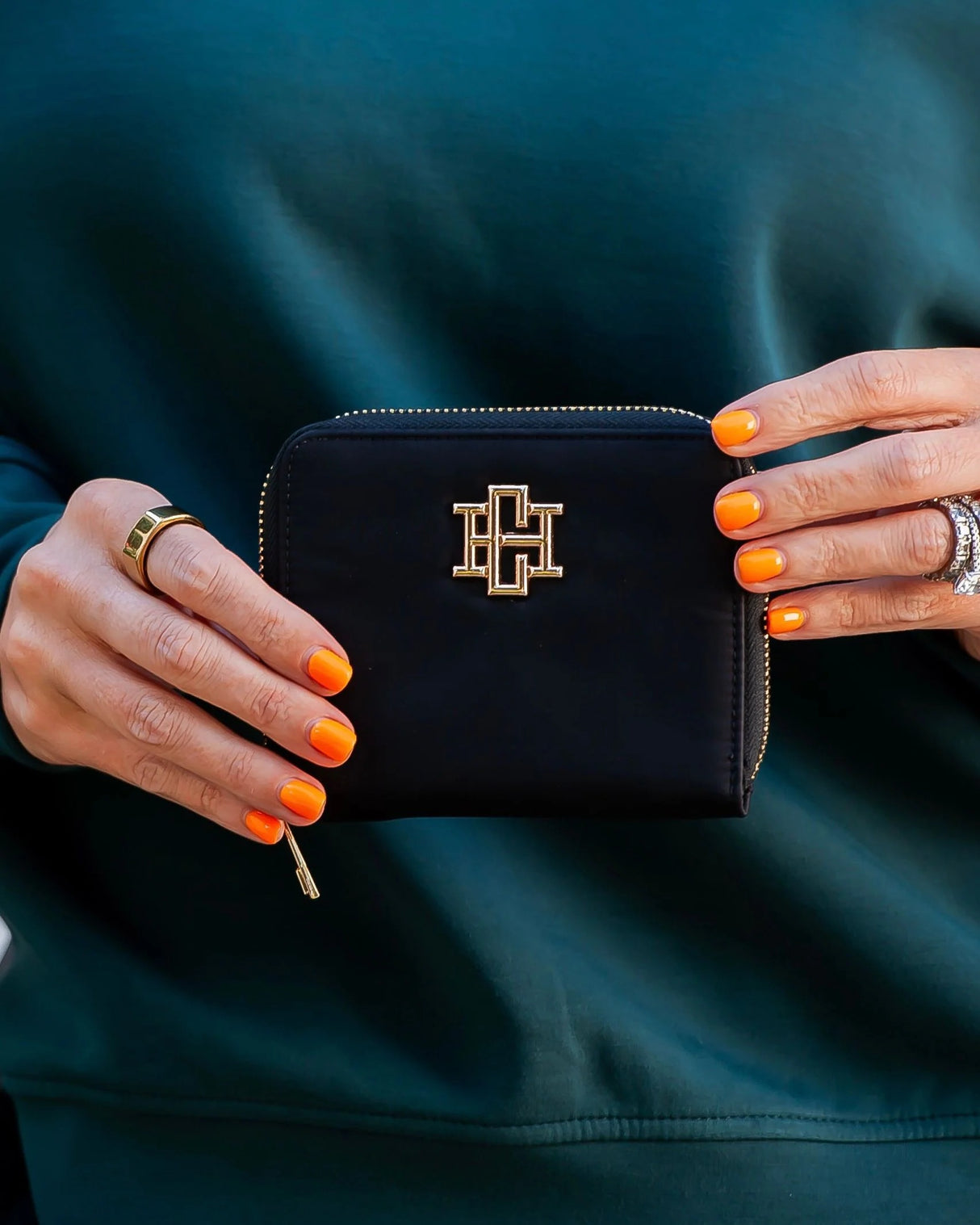 Caroline Hill | Blakely Wallet- Black Nylon